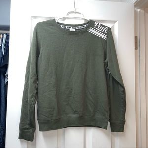PINK Victoria’s Secret Olive Green Sweatshirt
